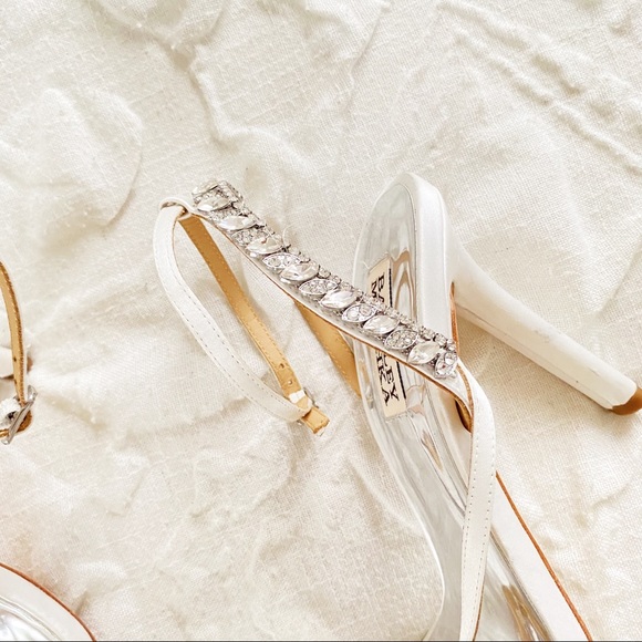 Badgley Mischka Kerry Navette Crystal Strappy Stiletto - Picture 5 of 9